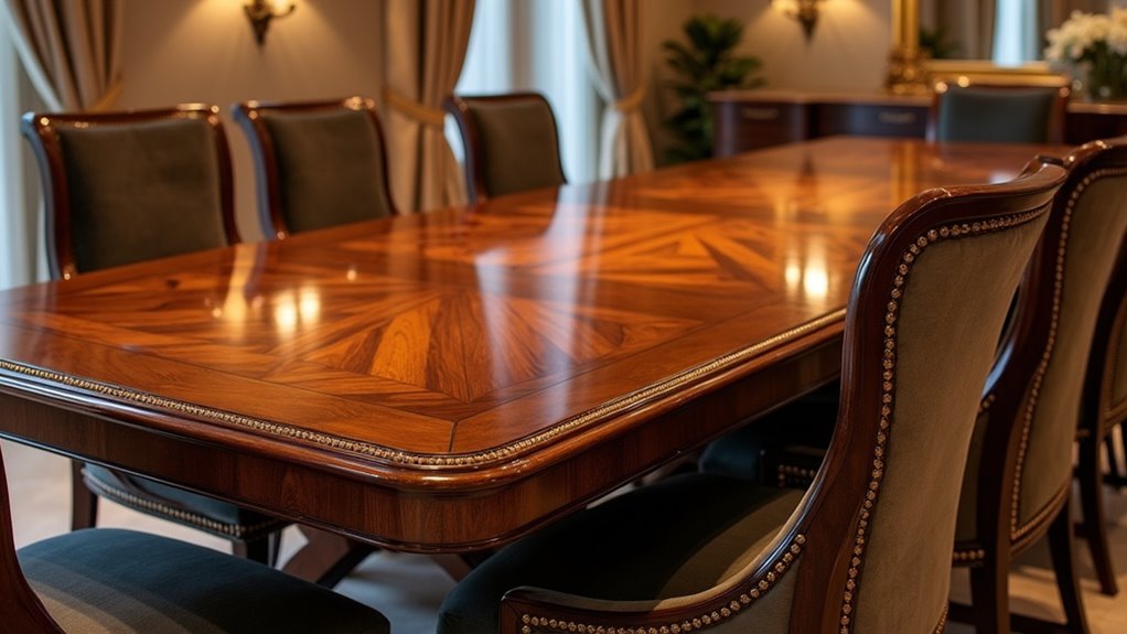 elegant wood finishes enhance