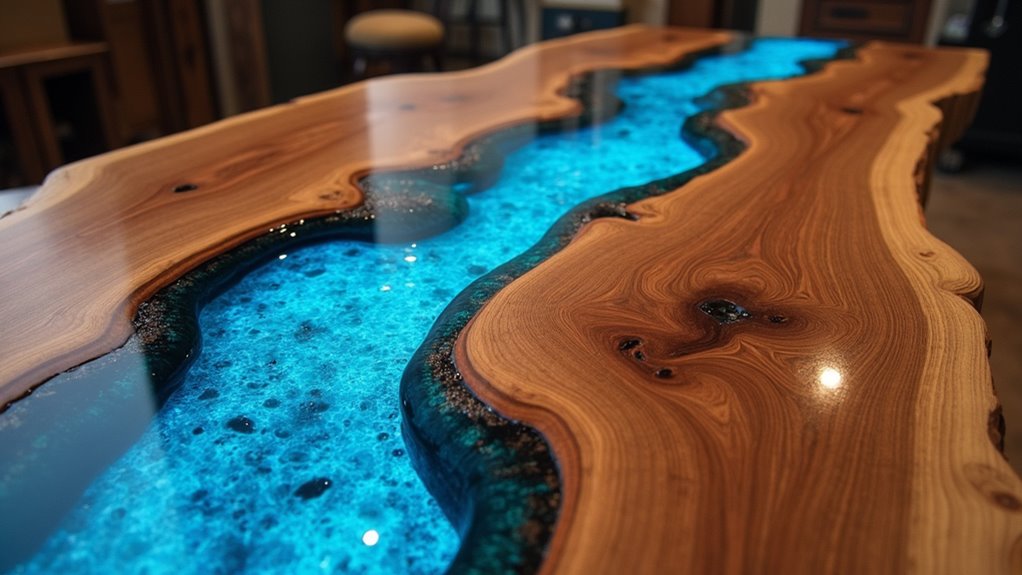 epoxy river coffee table design