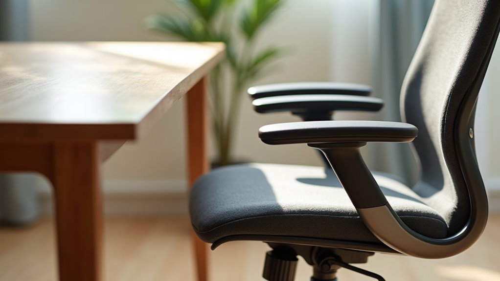 ergonomic armrest adjustments recommended