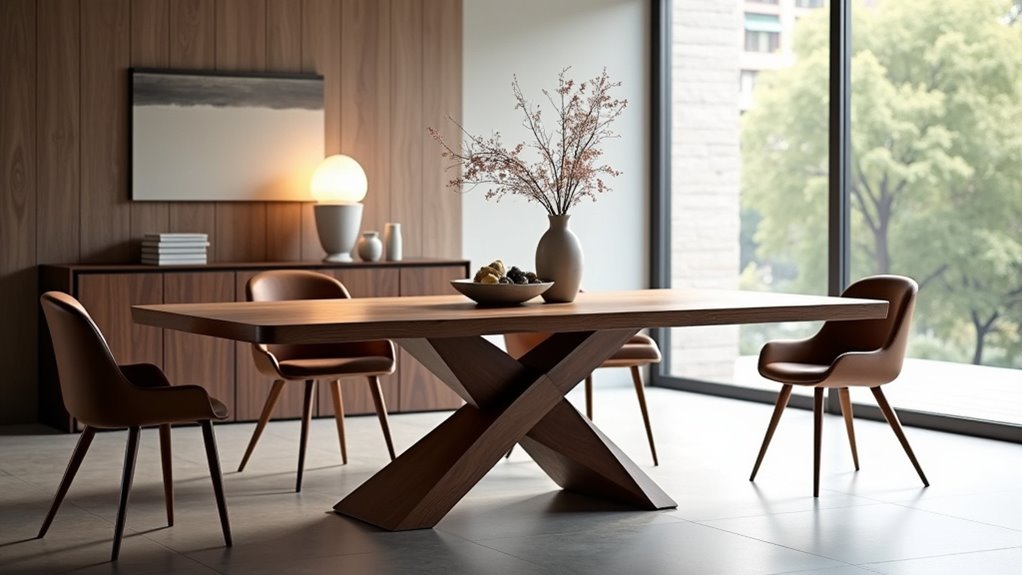 expandable wooden dining table