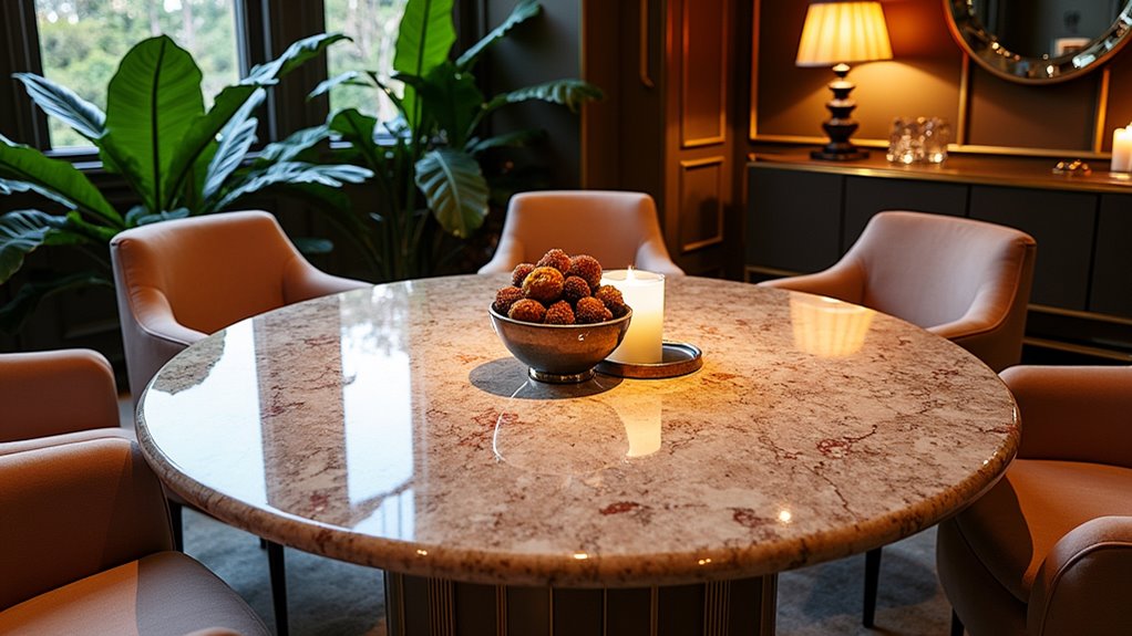 exquisite marble dining elegance