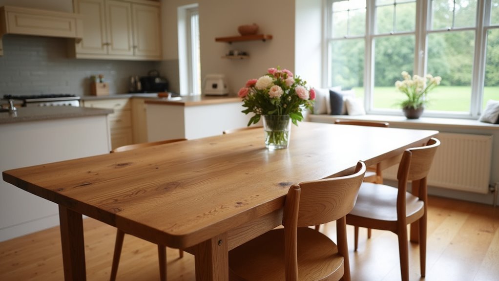 extendable oak dining tables