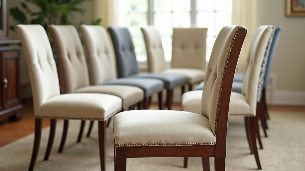 farmhouse styled upholstered chair