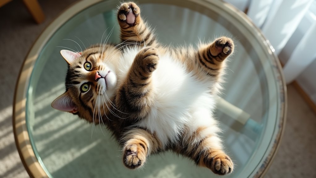 feline gymnastics and antics