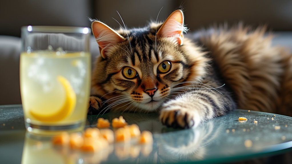 feline mealtime chaos ensues