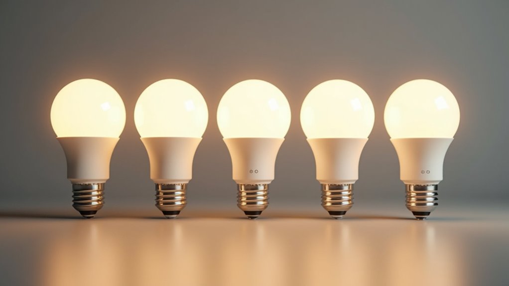 five led bulbs equivalent