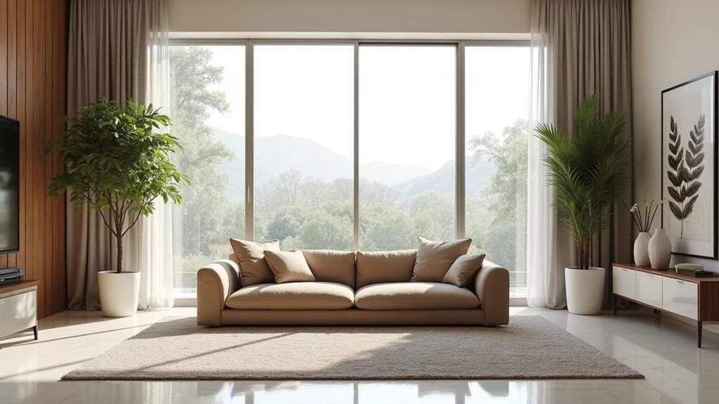 floating sofa enhances room dynamics