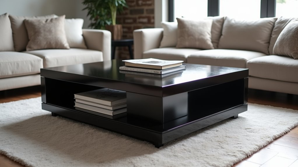 functional black coffee tables