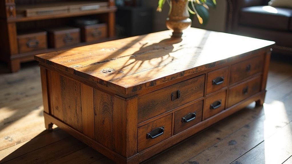 functional reclaimed wood table