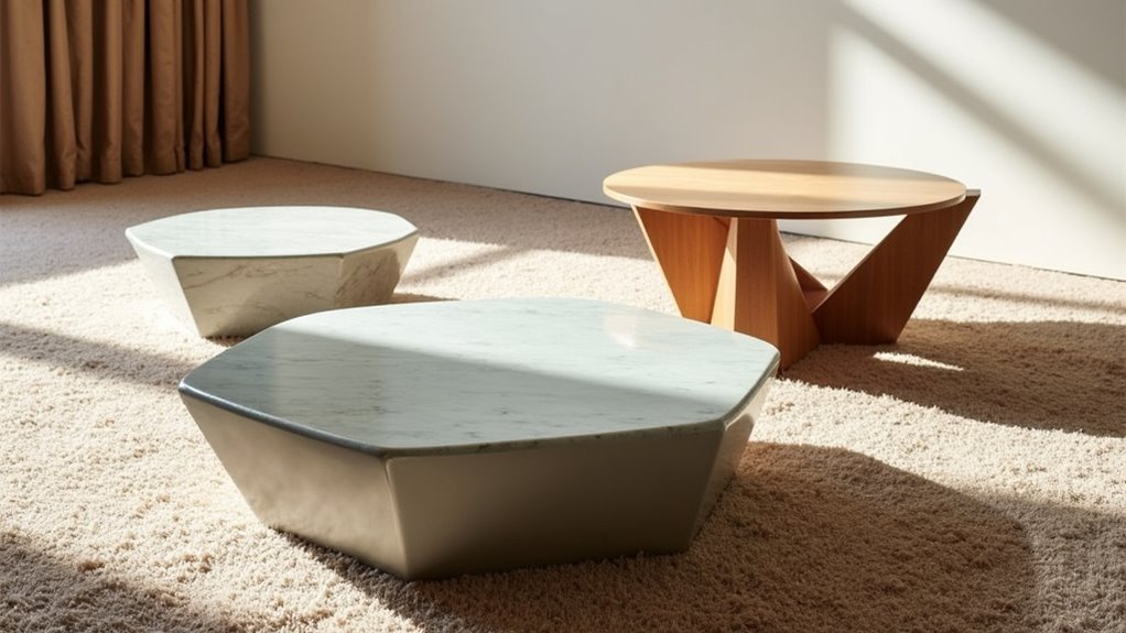 geometric coffee tables elegance