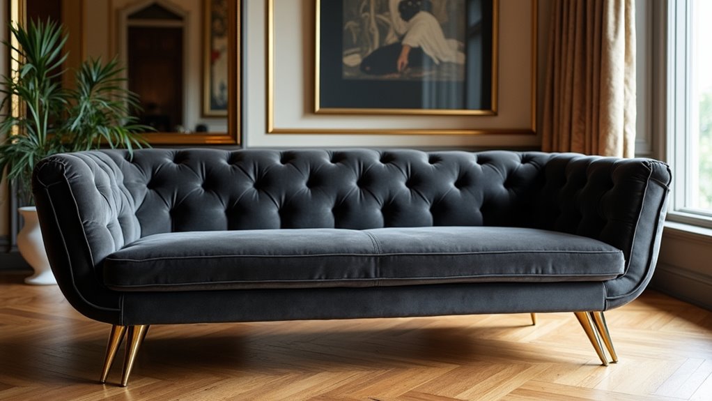 geometric elegance in upholstery