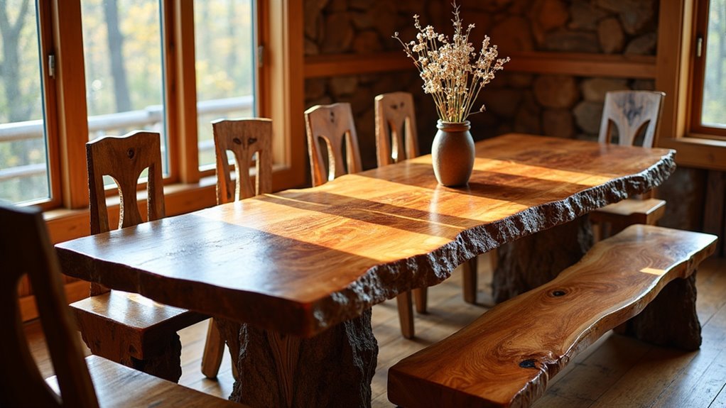 handmade rustic seating options