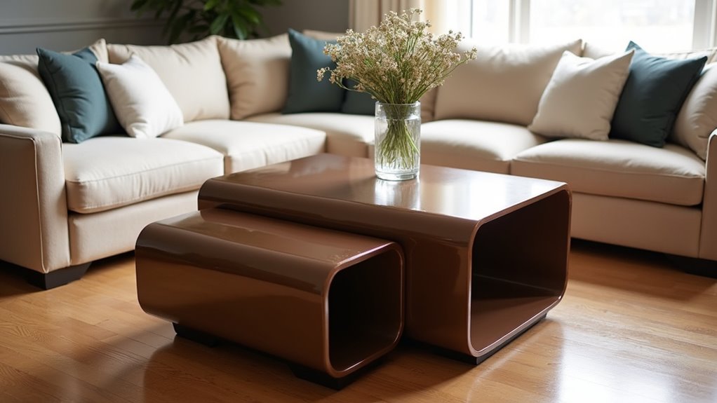 high gloss nesting tables