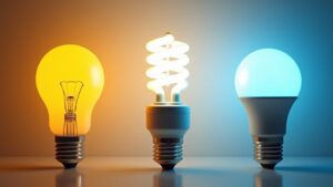 incandescent fluorescent led