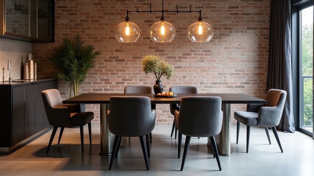 industrial chic metal tables