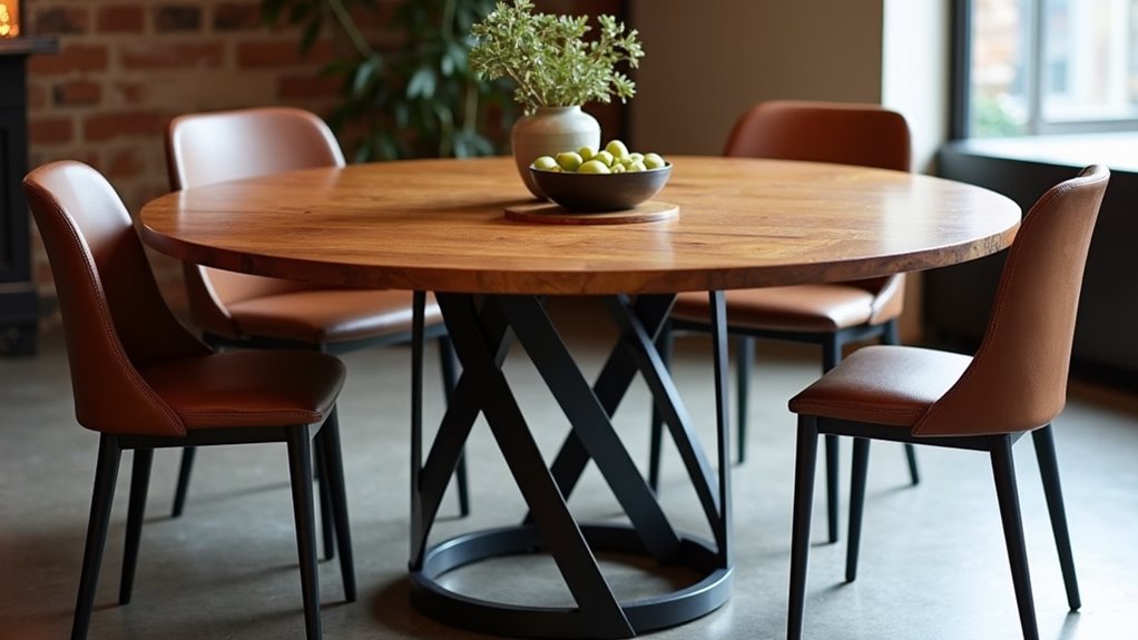 industrial rugged dining table