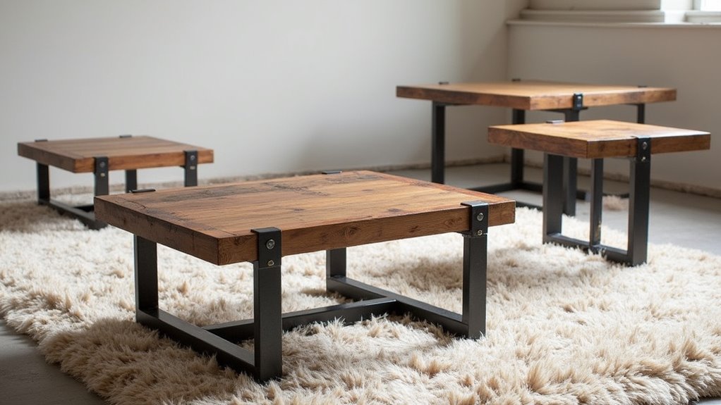 industrial rustic coffee tables