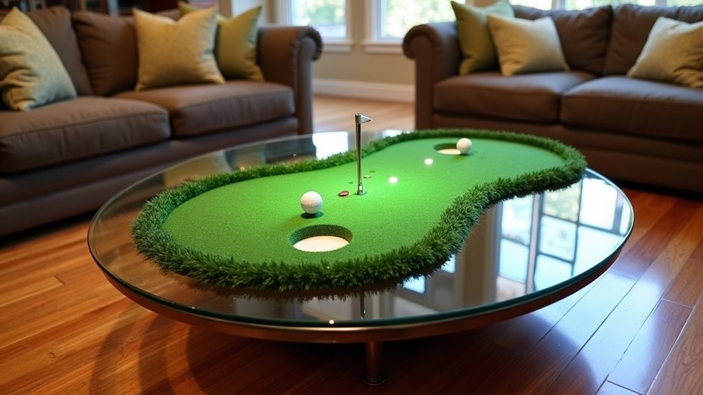 interactive golf table decor