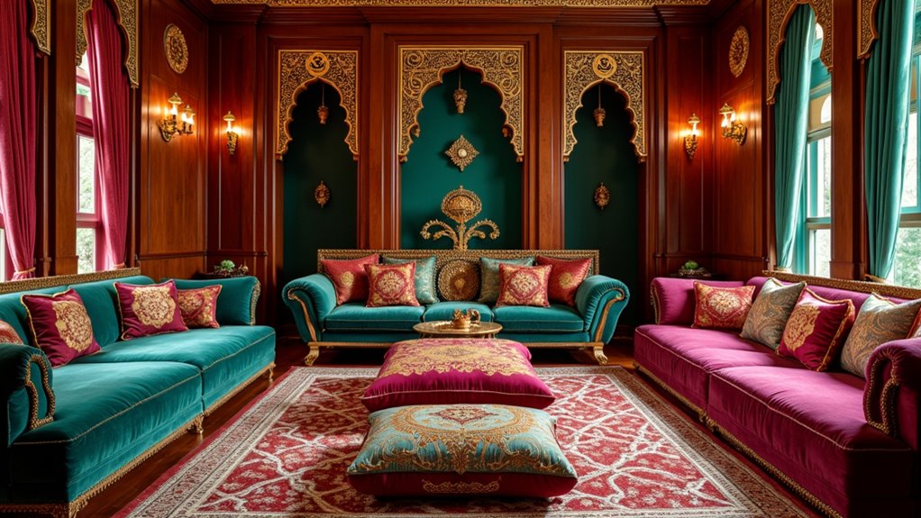 inviting cultural floor seating