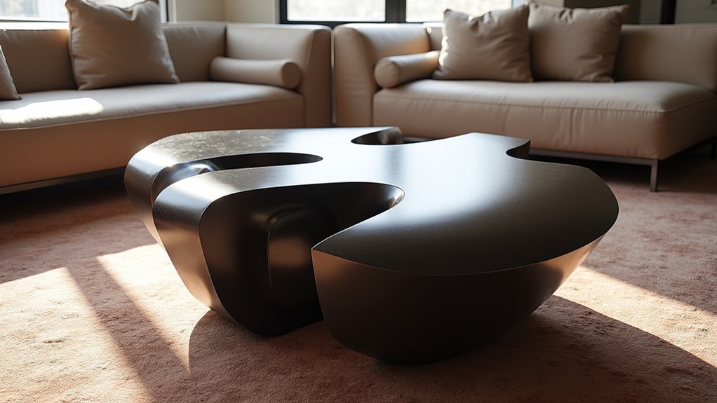 irregular shapes sculptural coffee tables