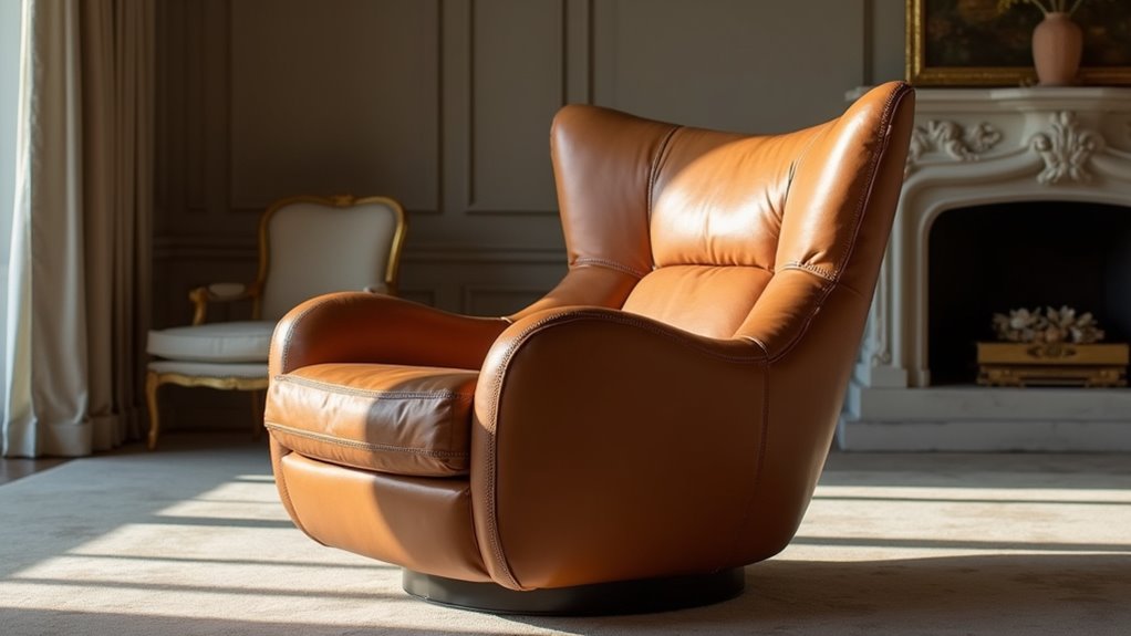 italian luxury leather armchair