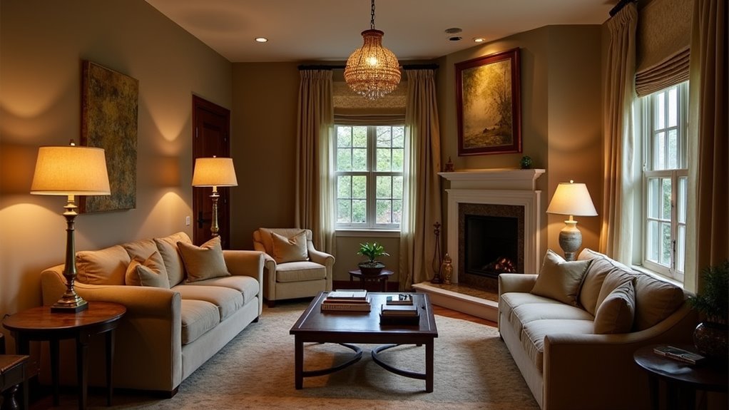 layered ambient task accent lighting