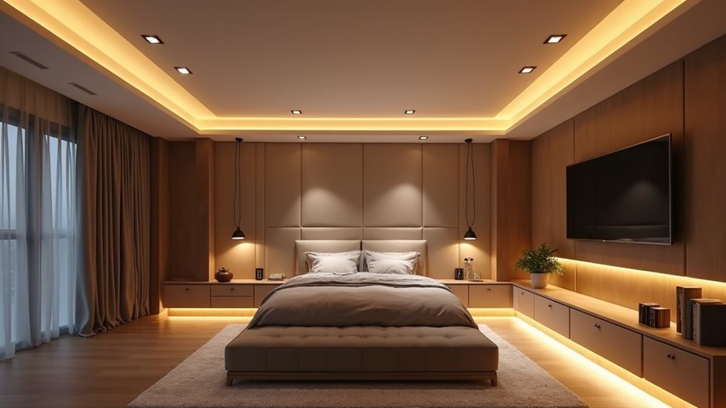 layered led lighting design