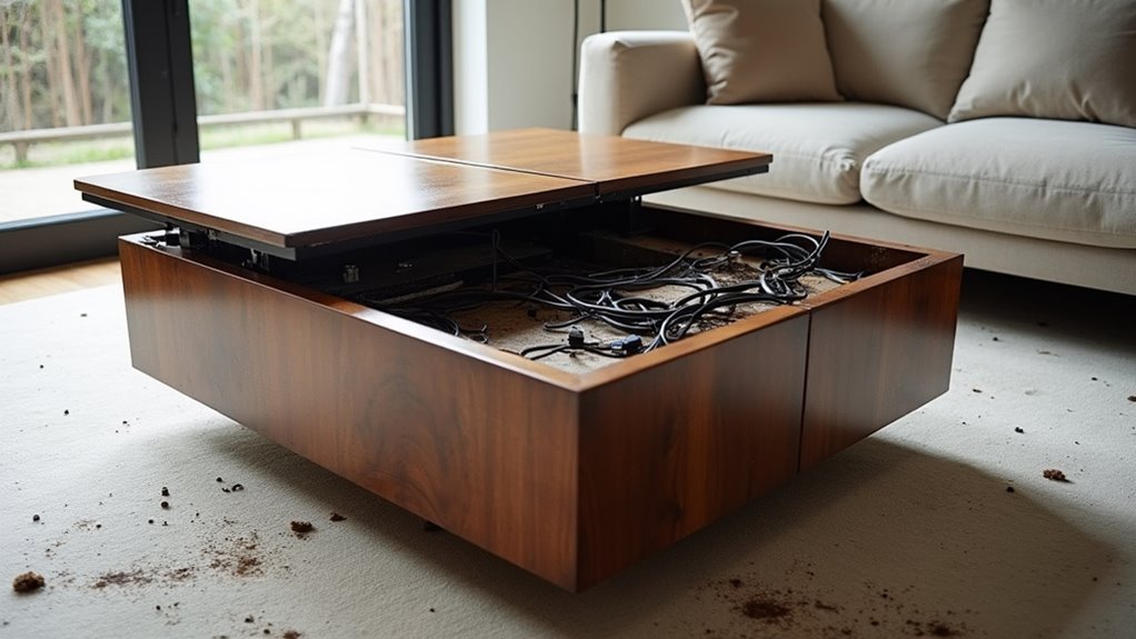 lift top table concerns