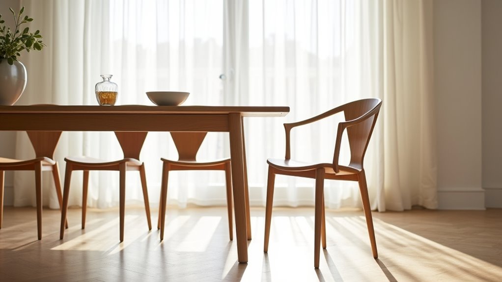 lightweight space saving dining chair