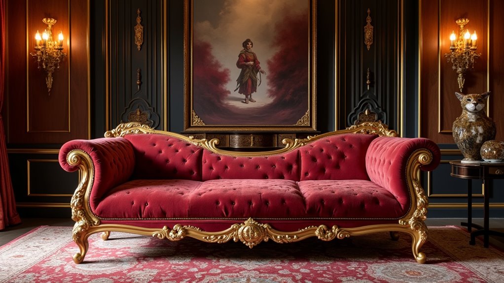 luxurious customizable velvet sofa