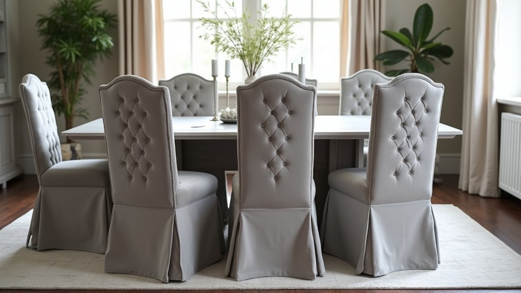 luxurious tufted velvet chairs