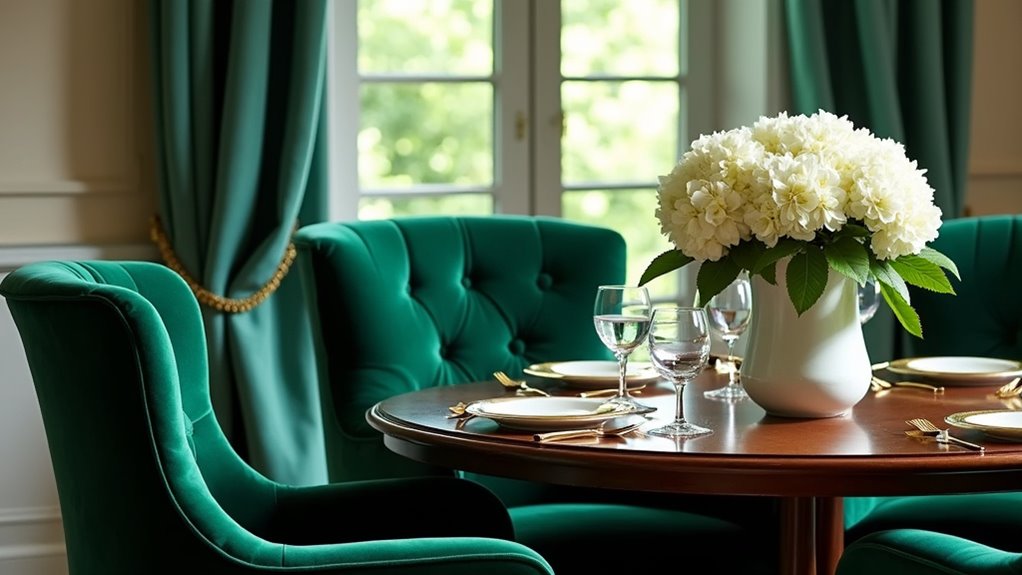 luxurious velvet chair covers