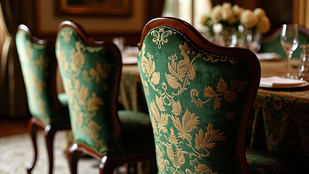 luxurious velvet dining elegance