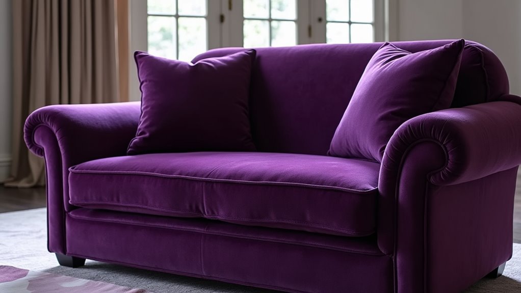 luxurious velvet loveseat elegance