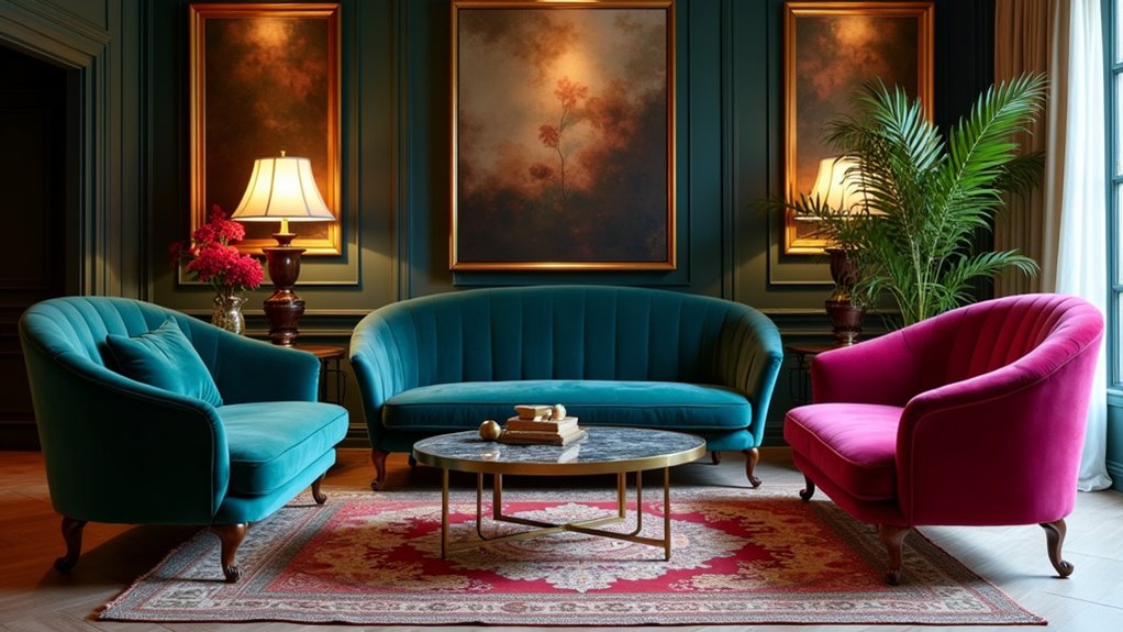 luxurious velvet sofa styles