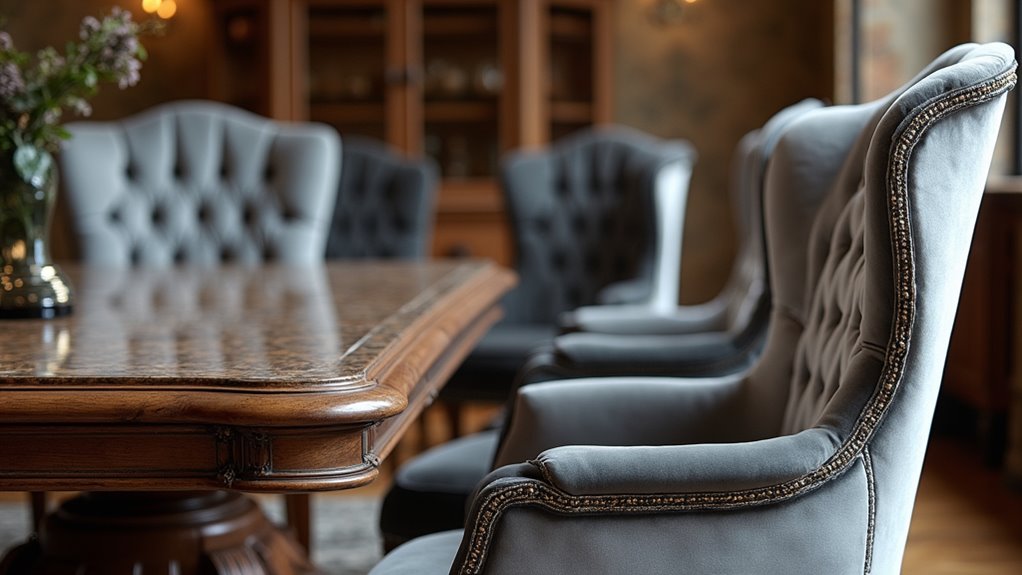 luxurious wingback dining chairs