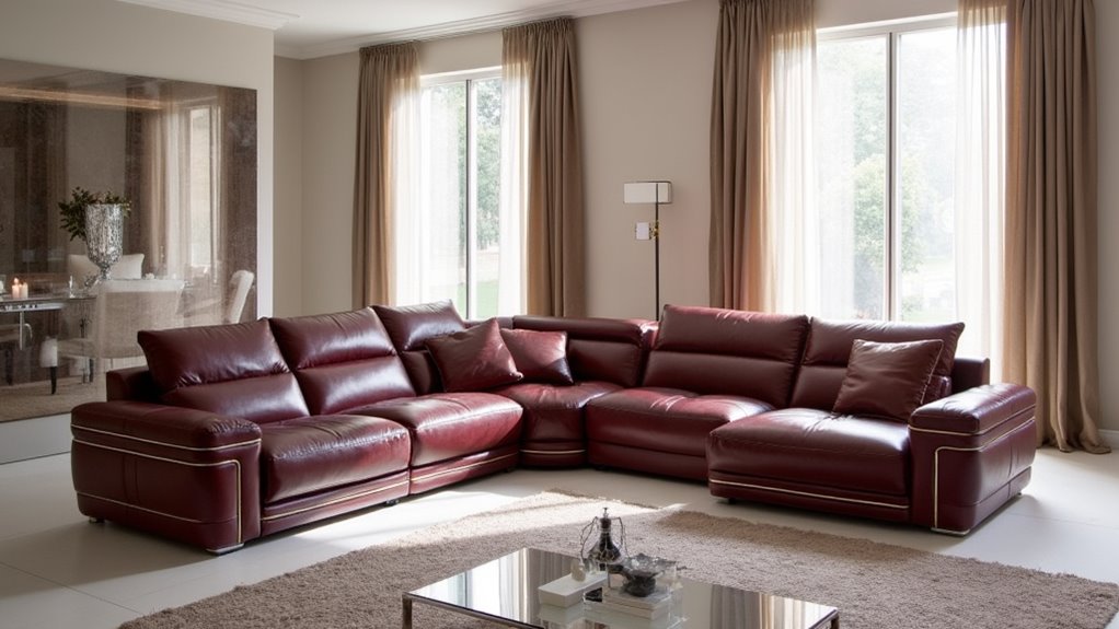 luxury contemporary sectional sofa