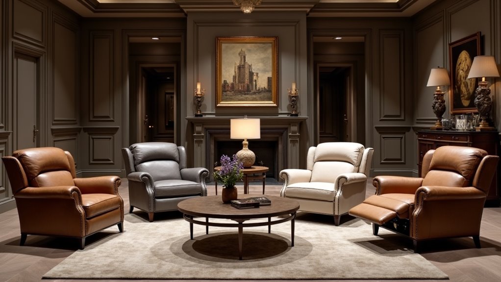 luxury customizable recliner sofas