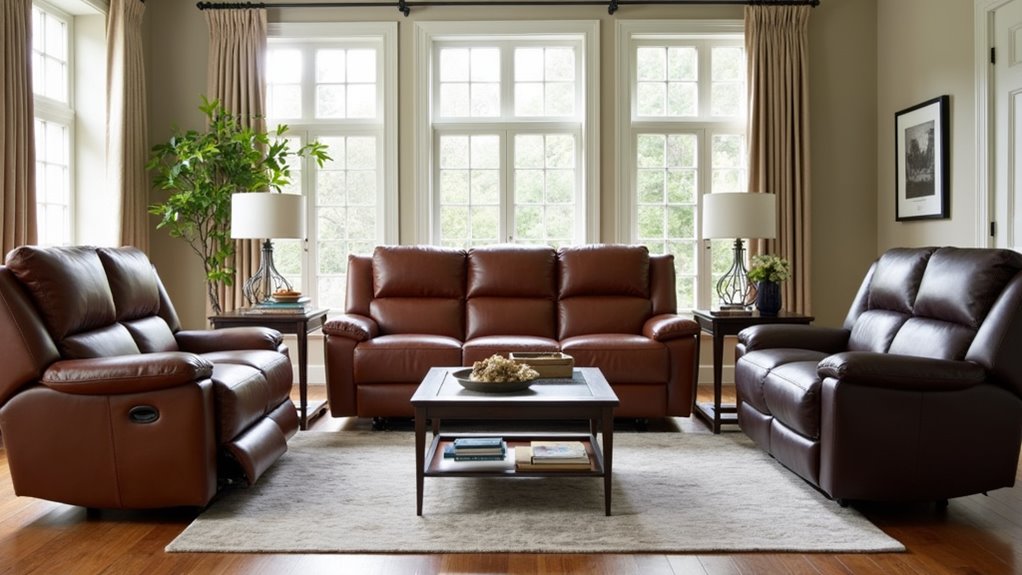 luxury customizable reclining sofa