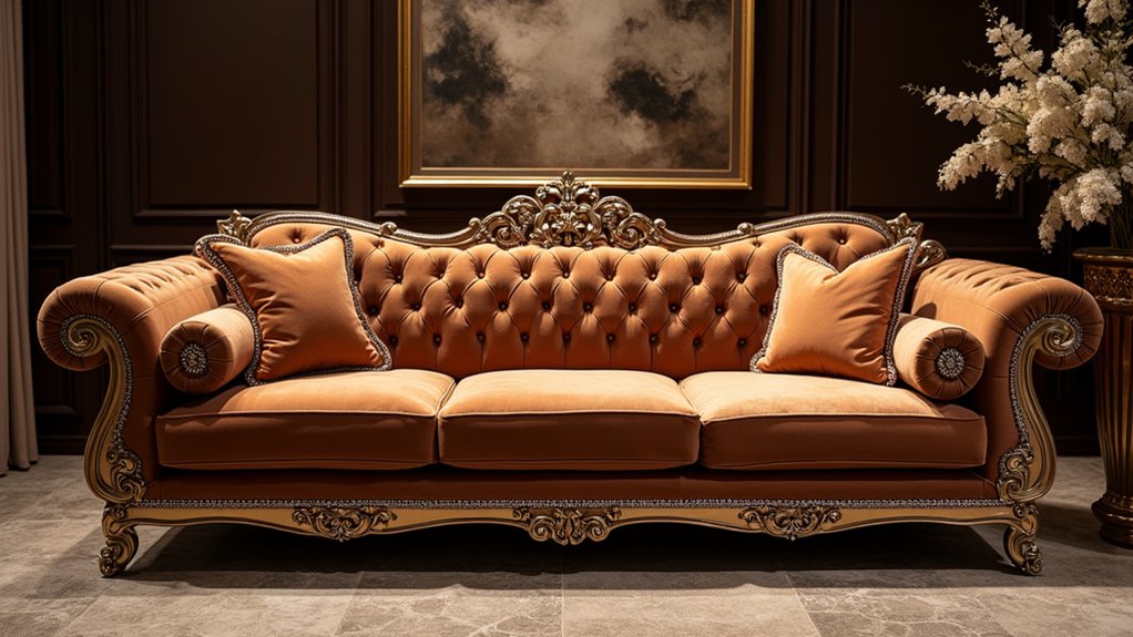 luxury diamond encrusted sofa