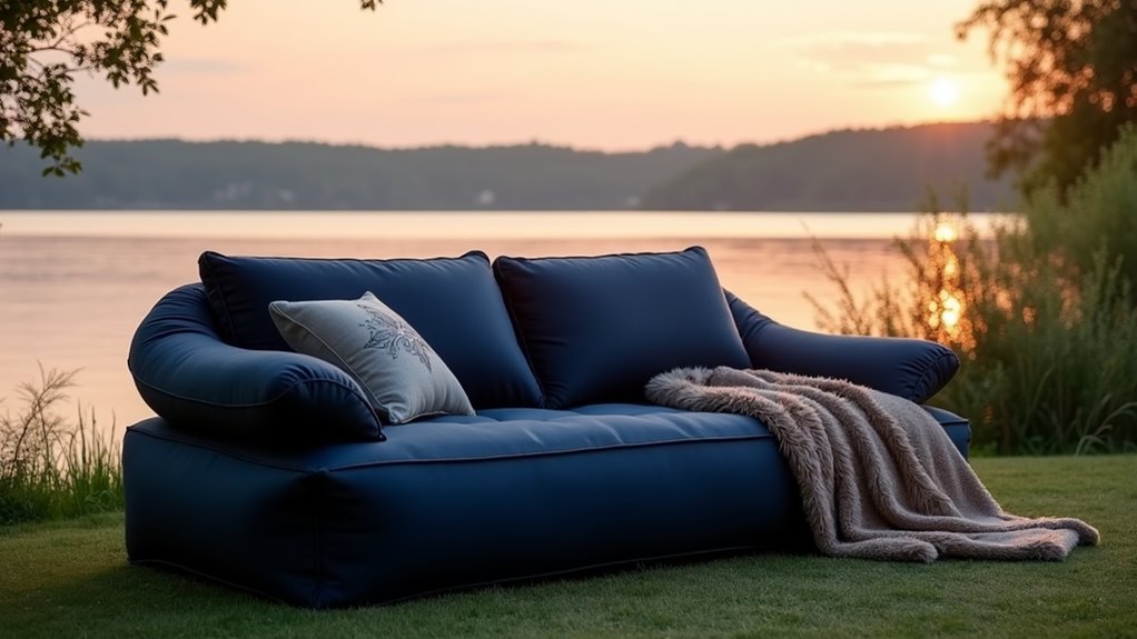 luxury inflatable dual sofa