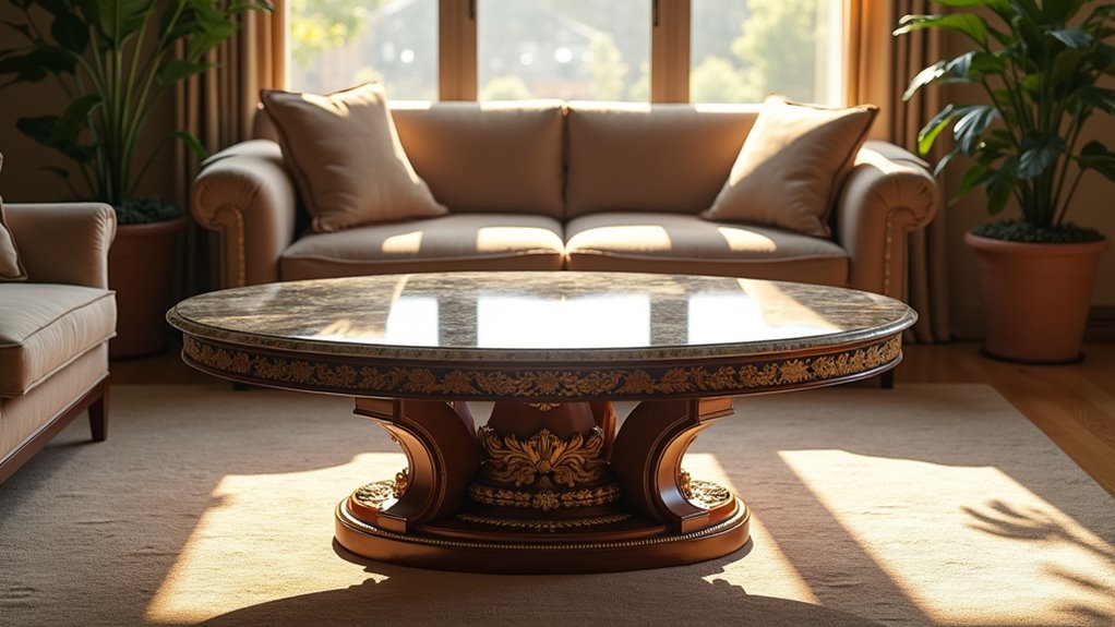 luxury marble coffee table