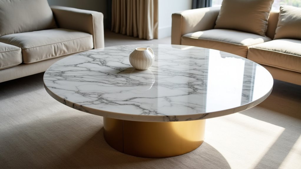 luxury marble coffee table