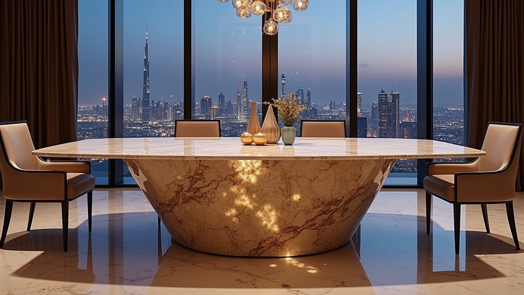 luxury marble dining tables
