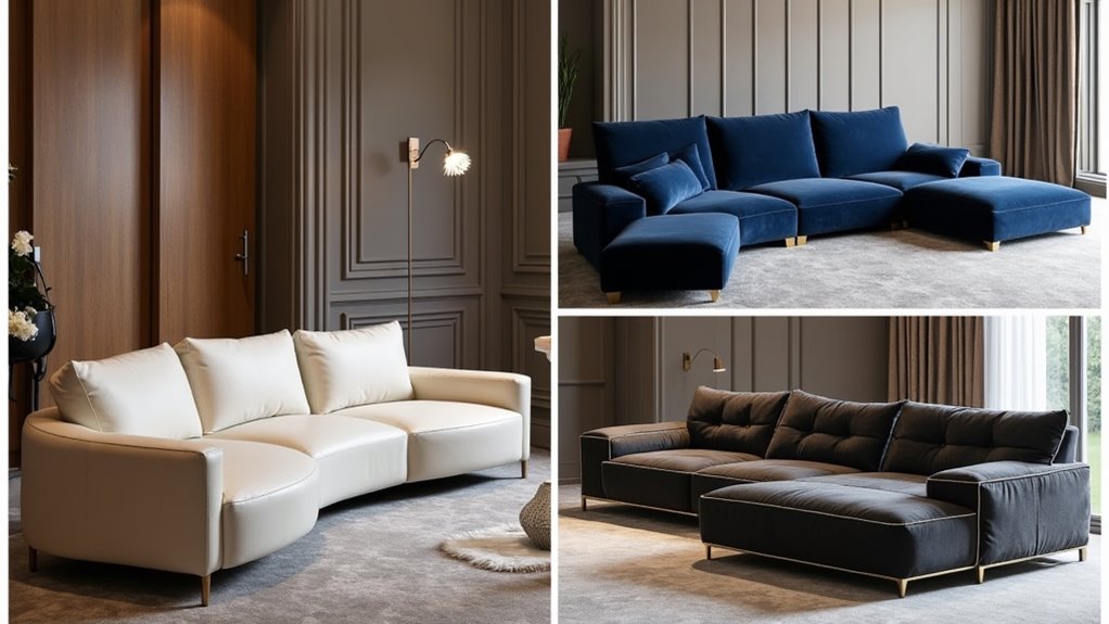 luxury modern sectional sofas 1