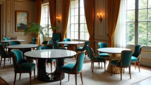 luxury round table sets