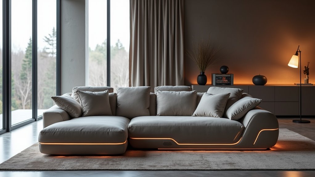 luxury sofas with technology