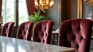 luxury velvet dining chairs