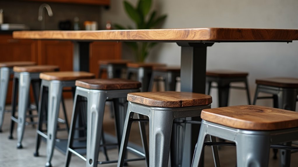 metal dining chairs selection