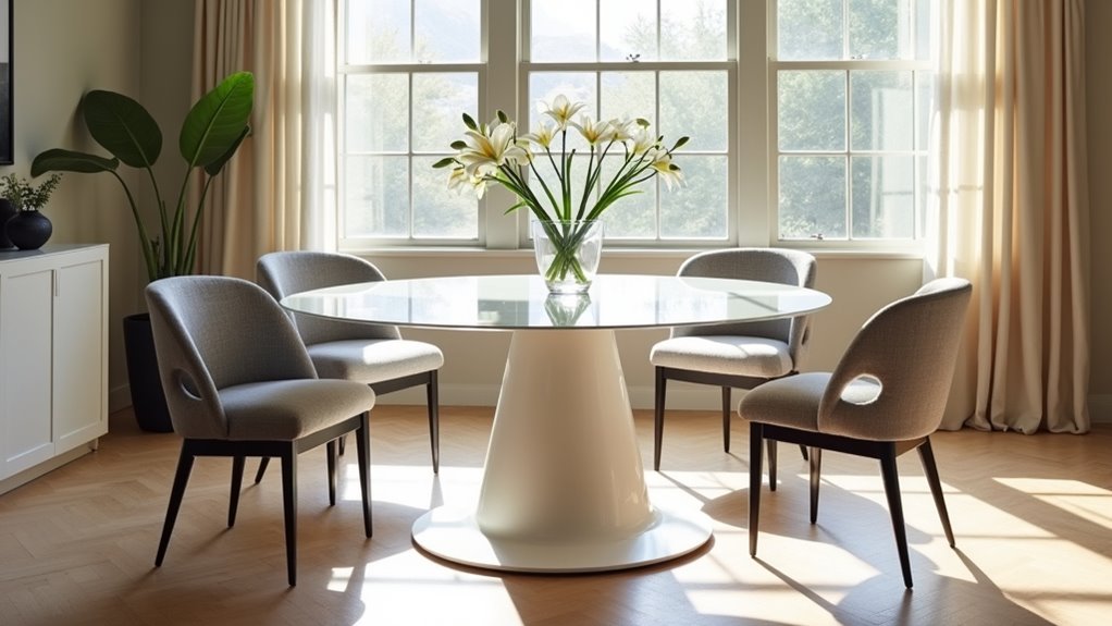 mid century modern dining table